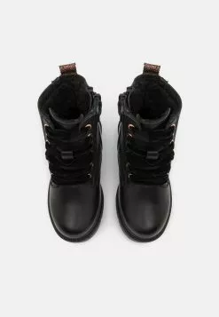 Friboo Leather - Veterboots - Black -Friboo Groot Warenhuis 5508bc7c77c24f349257f7fc1b04f2c3