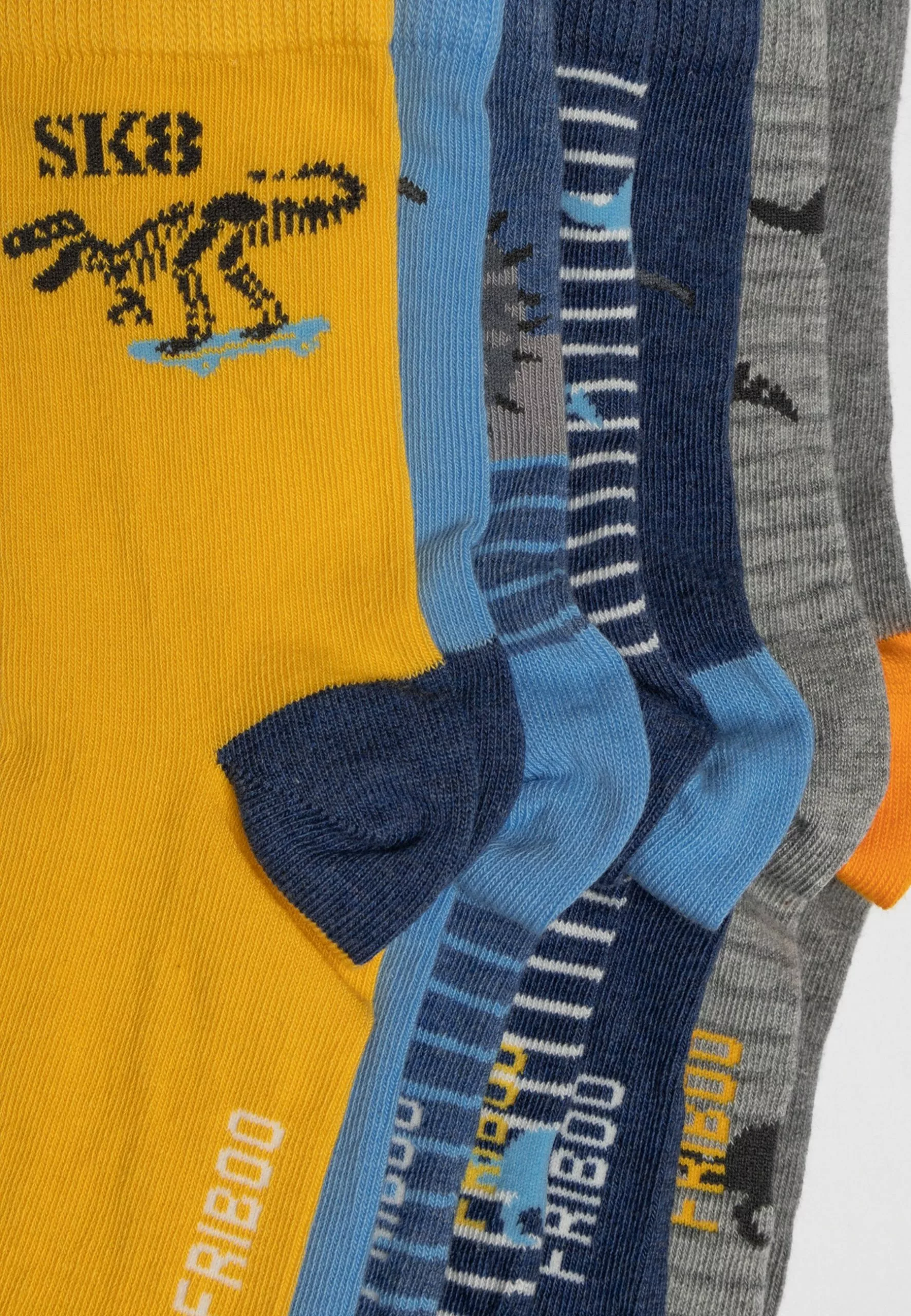 Friboo 7 Pack - Sokken - Multi-Coloured/Yellow/Dark Blue 2 Friboo 7 Pack - Sokken - Multi-Coloured/Yellow/Dark Blue - Afbeelding 2