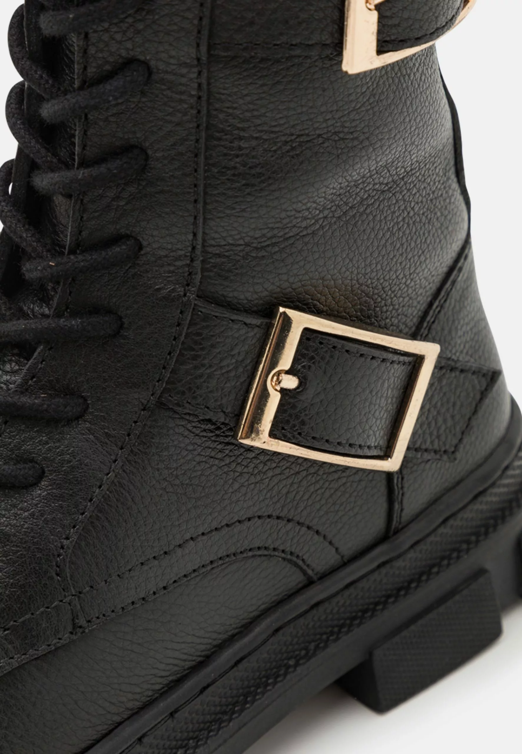 Friboo Leather - Veterlaarzen -Black 6 Friboo Leather - Veterlaarzen -Black - Afbeelding 6