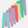 Friboo 7 Pack - Legging - Multi-Coloured/Yellow/Purple