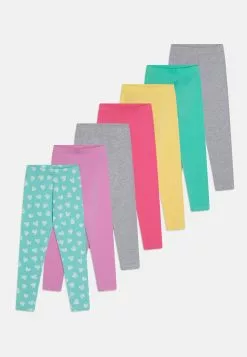 Friboo 7 Pack - Legging - Multi-Coloured/Yellow/Purple
