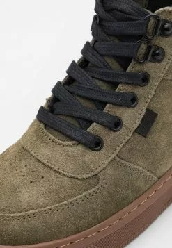 Friboo Leather - Veterboots - Khaki -Friboo Groot Warenhuis 73eecdfa61fa41fdacdbb49c6547e32d