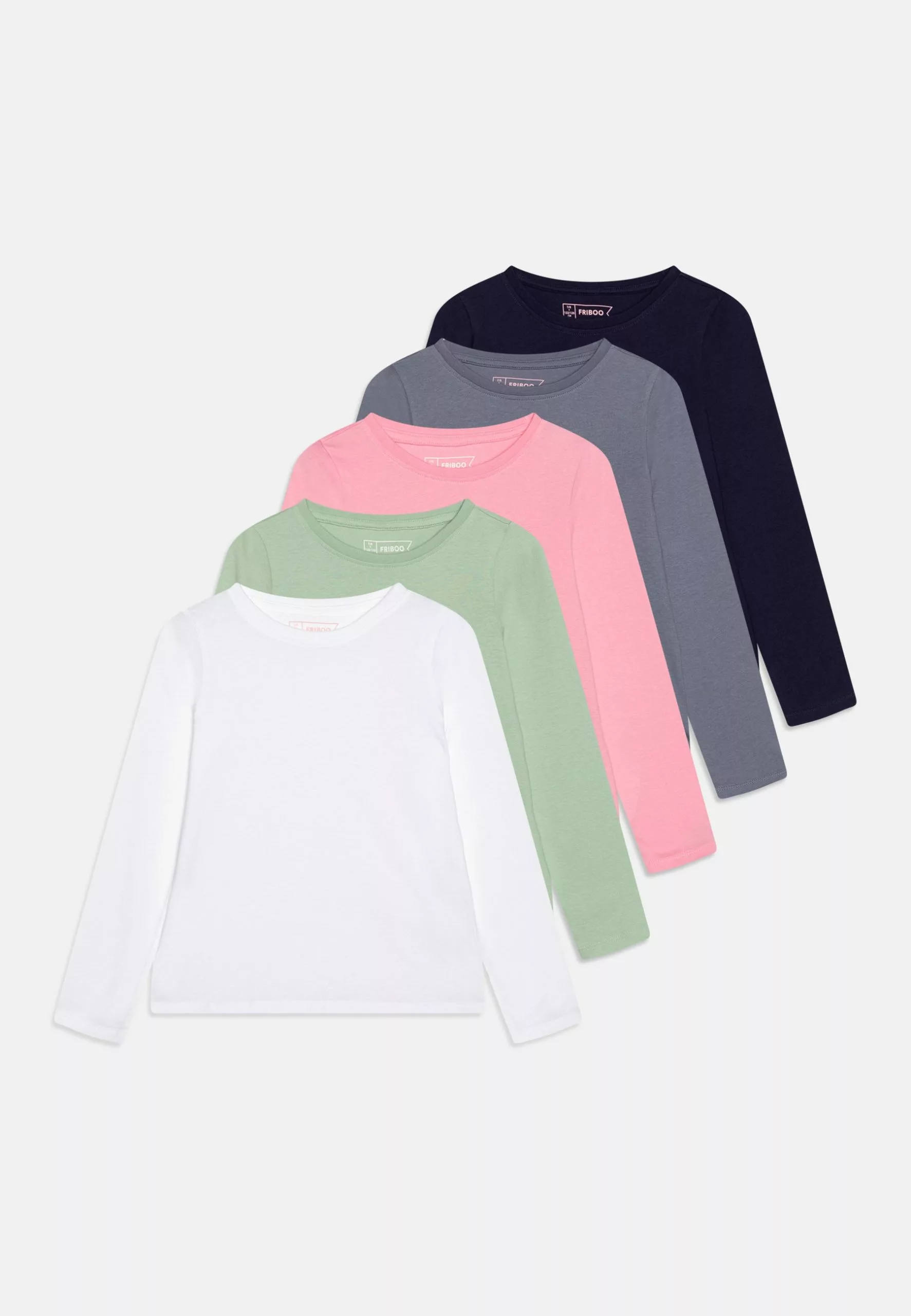Friboo 5 Pack - Longsleeve - Multi-Coloured/Pink/Green 1 Friboo 5 Pack - Longsleeve - Multi-Coloured/Pink/Green