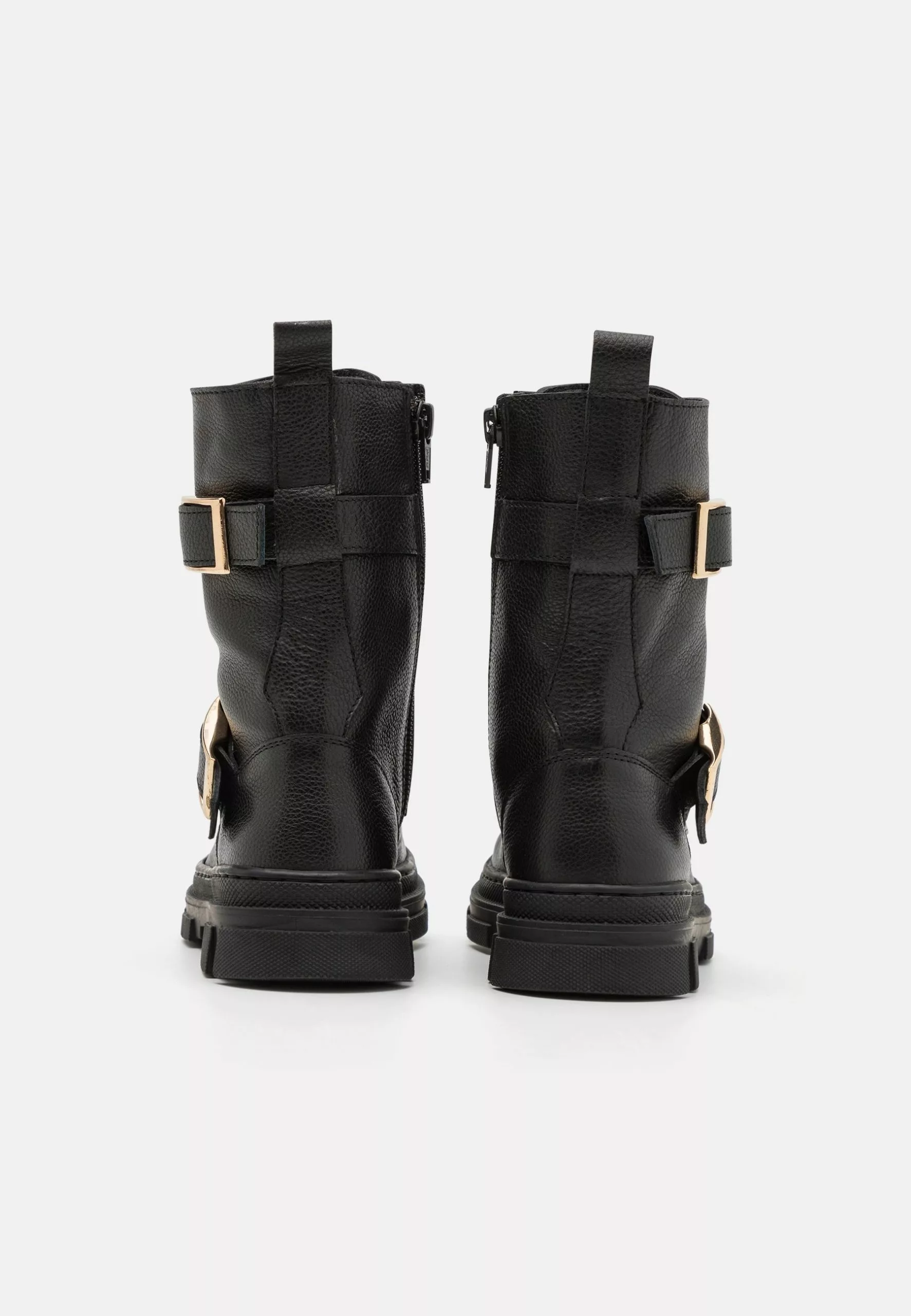 Friboo Leather - Veterlaarzen -Black 3 Friboo Leather - Veterlaarzen -Black - Afbeelding 3