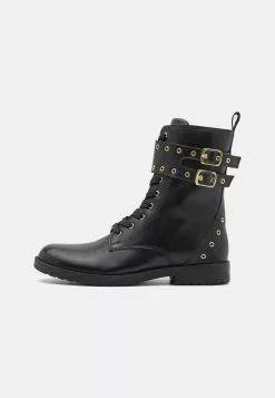 Friboo Leather Booties - Veterboots - Black